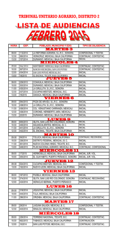 TRIBUNAL UNITARIO AGRARIO, DISTRITO 2