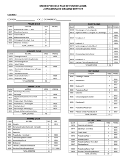 kardex por ciclo plan de estudios 2014b licenciatura en cirujano