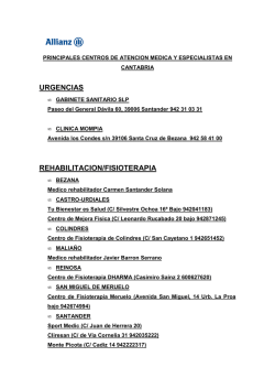CUADRO MEDICO DE ALLIANZ