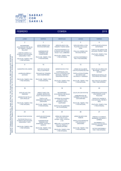 FEBRERO COMIDA 2015