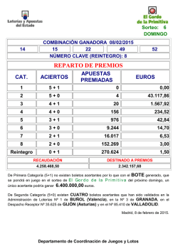 08 Feb. - Loter&iacute;as Serrano