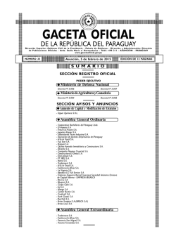 N&ordm; 25 - Gaceta Oficial