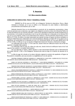 5. Anuncios - Junta de Andaluc&iacute;a