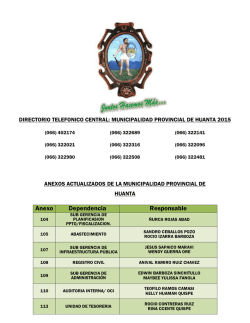 - Municipalidad Provincial de Huanta