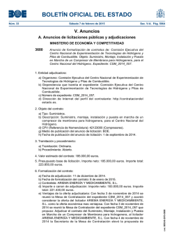 Anuncio 3680 del BOE n&uacute;m. 33 de 2015