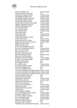 CONTROL CAMBIO DE CATEGORIA 2014-2015
