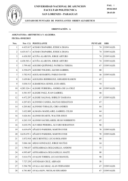 Aritm&eacute;tica y &Aacute;lgebra - Facultad Polit&eacute;cnica