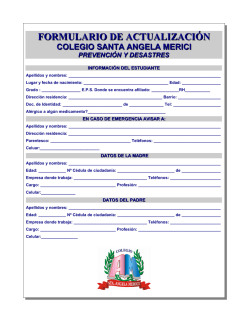 formato de actualizaci&oacute;n prevenci&oacute;n