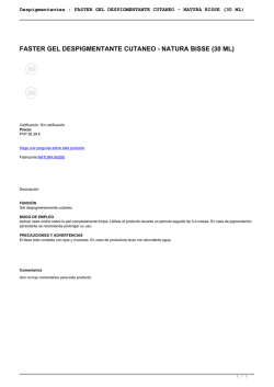FASTER GEL DESPIGMENTANTE CUTANEO