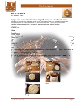 Pan de comuni&oacute;n - Francisco Tejero