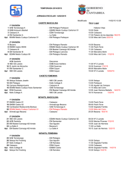 Jornada - Federaci&oacute;n C&aacute;ntabra de Baloncesto