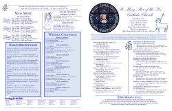 bulletin - St Mary Star of the Sea