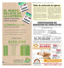 Taller de confecci&oacute;n de cigarros