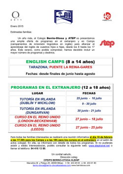 CONVOCATORIA STEP VERANO 2015