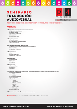 Programa - P4 Traducciones