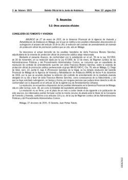 5. Anuncios - Junta de Andaluc&iacute;a