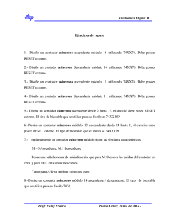 Gu&iacute;a de Contadores - Electr&oacute;nica Digital II
