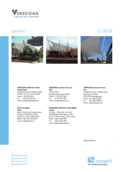 duraskin&reg; B 18039 - Verseidag Indutex GmbH