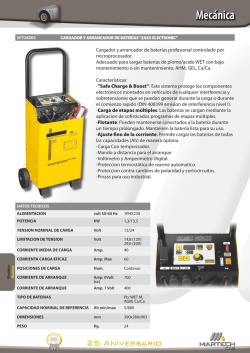 Cargador y arrancador de bater&iacute;as