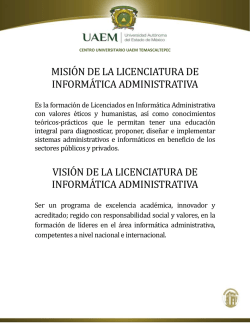 Misi&oacute;n/Visi&oacute;n - Centro Universitario UAEM Temascaltepec