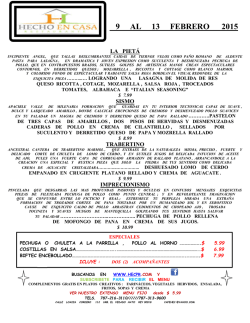 9 AL 13 FEBRERO 2015