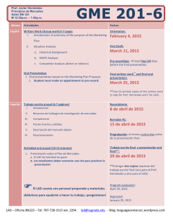 Tabla de actividades GME 201-6 Hern&aacute;ndez Ene