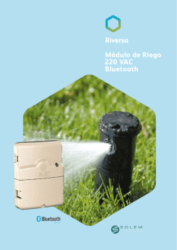 M&oacute;dulo de Riego 220 VAC Bluetooth