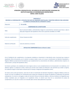 Propuesta 9 - Instituto Nacional de Enfermedades Respiratorias