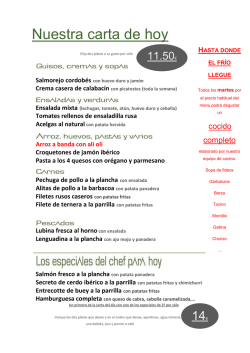 Desc&aacute;rgate el men&uacute; de hoy