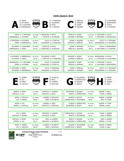 Fixture Copa &Aacute;guila 2015