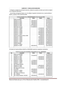Ejercicios Conciliacion Bancaria