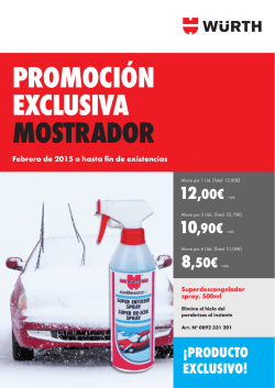 PROMOCI&Oacute;N EXCLUSIVA MOSTRADOR