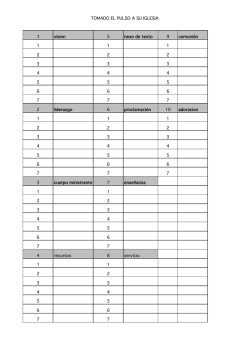 TOMADO EL PULSO A SU IGLESIA 1 vision 5 nexo de texto 9