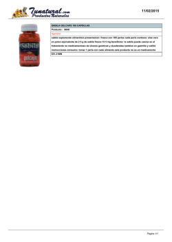 SABILA GELCAPS 100 CAPSULAS Producto : 8848 Agotado sabila