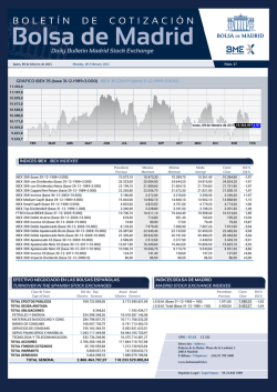 efectivo negociado en las bolsas espa&ntilde;olas