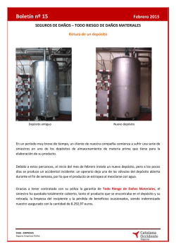 Bolet&iacute;n n&ordm; 15 Febrero 2015