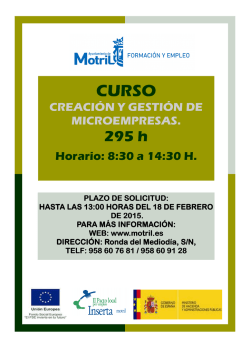 CARTEL CREACION Y GESTION DE MICROEMPRESAS