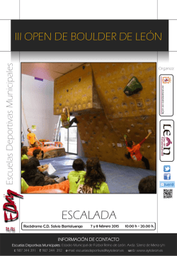 III Open de Boulder de Le&oacute;n. 7 y 8-02