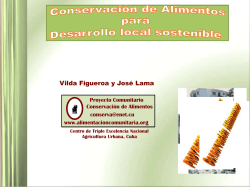 Conferencia en PDF - Proyecto Comunitario Conservaci&oacute;n de