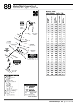 89 Mission Viejo to Laguna Beach via El Toro Rd / Laguna Canyon Rd