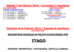 ITAGO - San Miguel CLub de Pelota de Estella