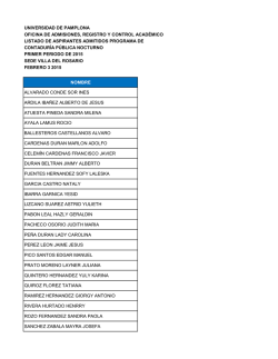 Listado - Universidad de Pamplona