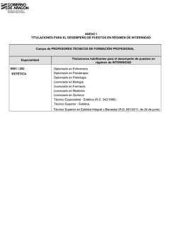 Anexo I Titulaciones