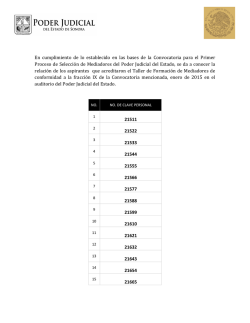 En cumplimiento de lo establecido en las bases