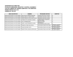 Listado - Universidad de Pamplona