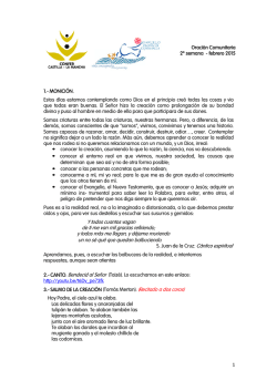 Cadena de oraci&oacute;n CONFER CASTILLA LA MANCHA 2&ordf; semana