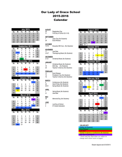 Our Lady of Grace School 2015