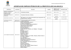 ofertas de empleo p&uacute;blico de la provincia de salamanca