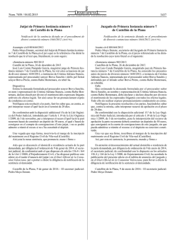 Jutjat de Primera Inst&agrave;ncia n&uacute;mero 7 de Castell&oacute; de la Plana