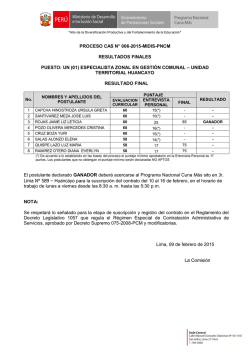 INFORME N&ordm;0171-2009